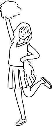 チアガールイラスト